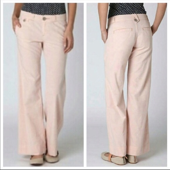Anthropologie Pants - EUC Anthropologie Pilcro Peach Cotton Trouser Pant
